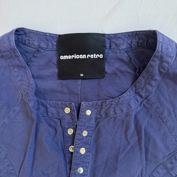 American Retro Cuido Minidress with Snaps - Picture 2 of 5